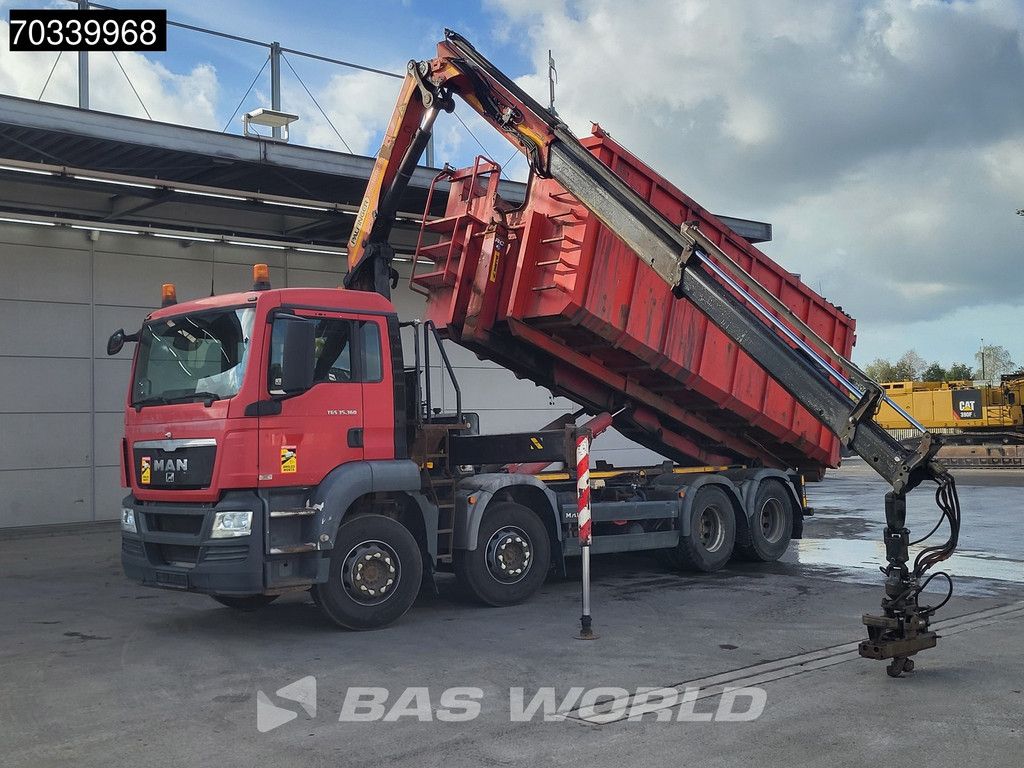 MAN TGS 35.360 8X4 Palfinger PK18002 EH Full Steel Marrel Hooklift Euro 5