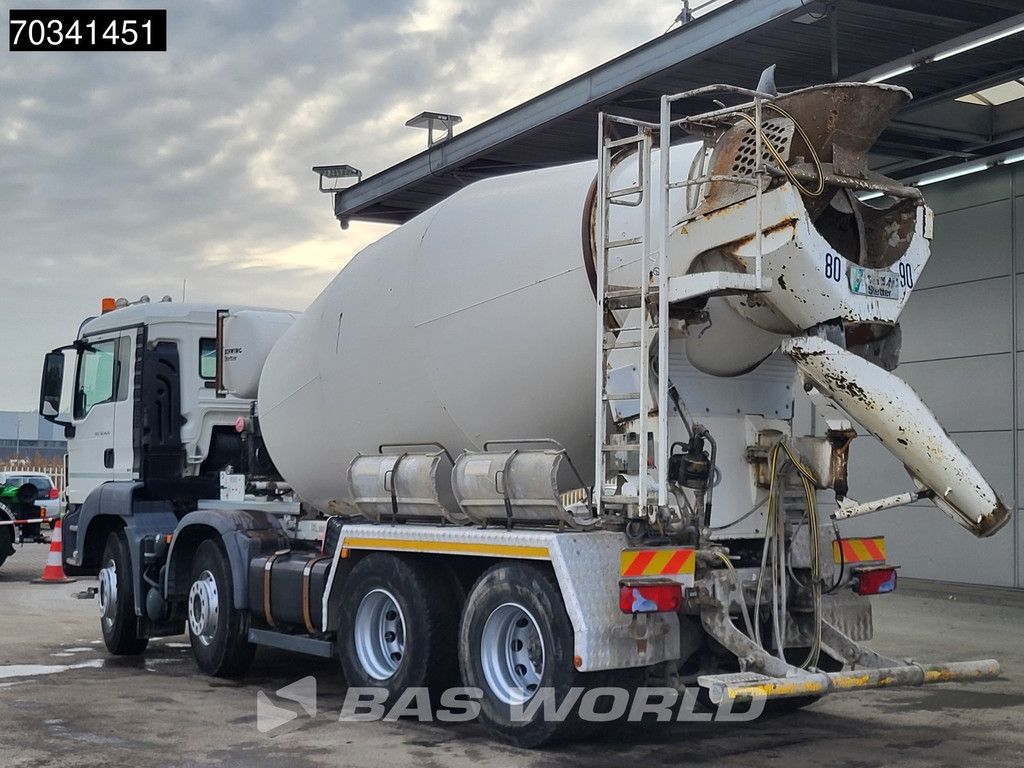 MAN TGS 32.420 8X4 9m3 Stetter AM 9 FHC LL Steel suspension Manual Euro 6
