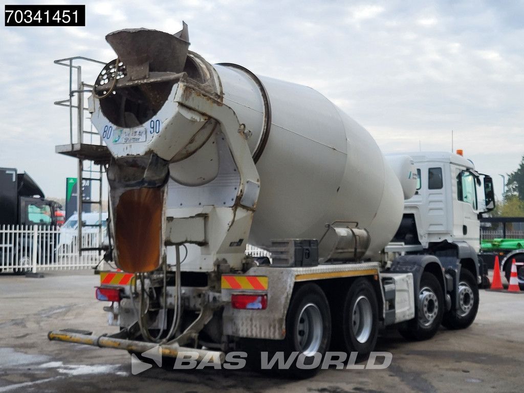 MAN TGS 32.420 8X4 9m3 Stetter AM 9 FHC LL Steel suspension Manual Euro 6
