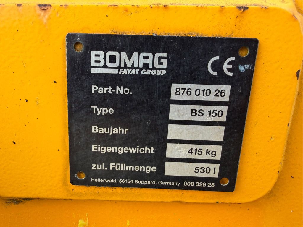 Hamm DV70i + Bomag splitter