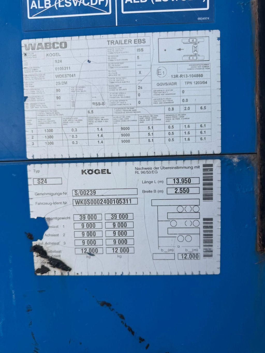 Kögel SAF AXXLE-BELGIAN ORIGINE