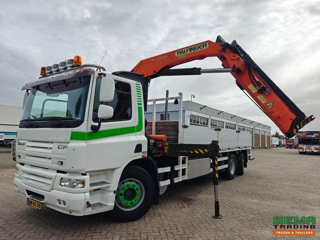 DAF CF75.310 6x2/4 Day Cab Euro3 - Open Cargo Bed 6.7m + Palfinger PK15500 - Radio-Controlled - Manual Transmission