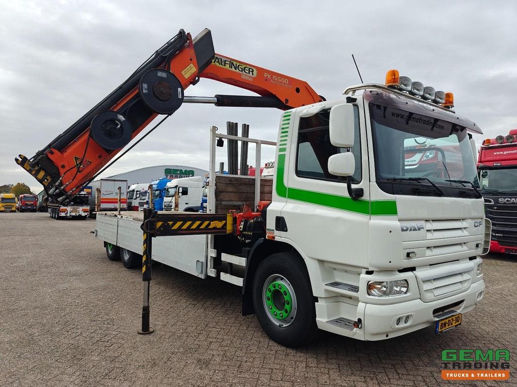 DAF CF75.310 6x2/4 Day Cab Euro3 - Open Cargo Bed 6.7m + Palfinger PK15500 - Radio-Controlled - Manual Transmission