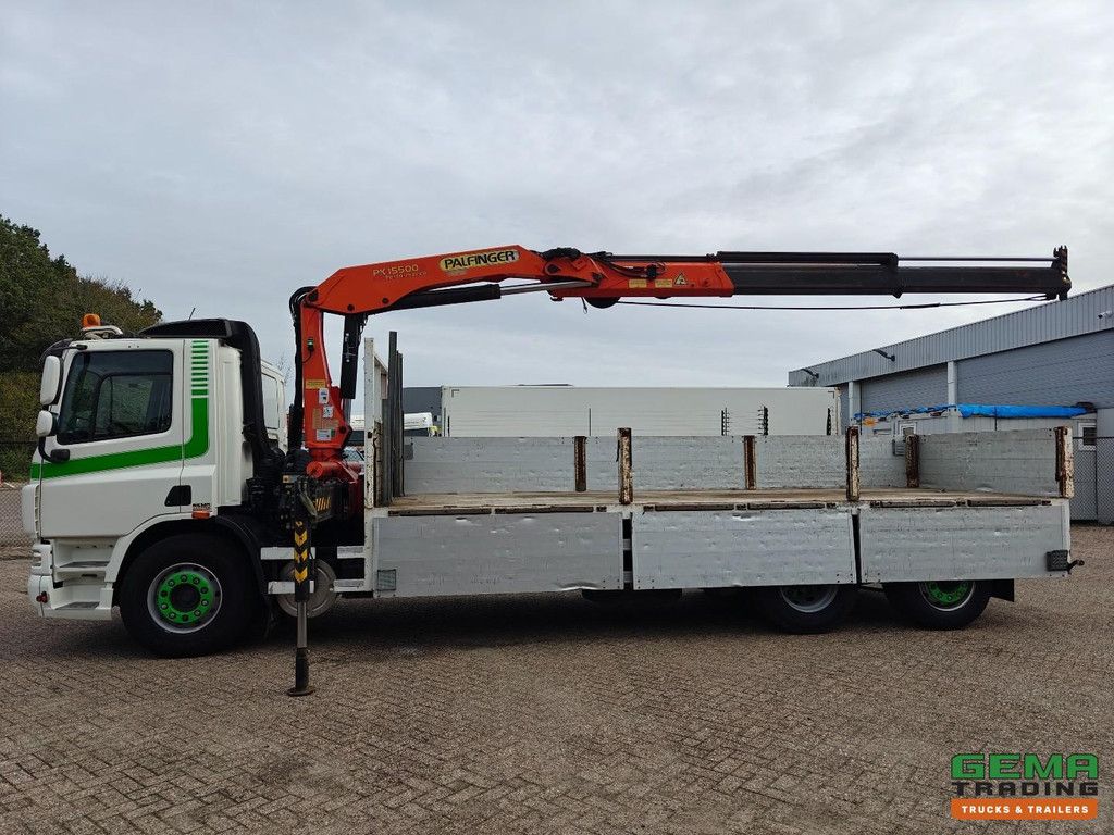 DAF CF75.310 6x2/4 Day Cab Euro3 - Open Cargo Bed 6.7m + Palfinger PK15500 - Radio-Controlled - Manual Transmission