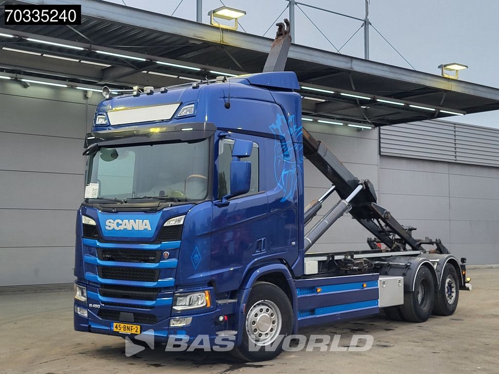 Scania R R450 6X2 NL-truck APK 25tons VDL Containersystem Lift+Steering axle Full Air Euro 6