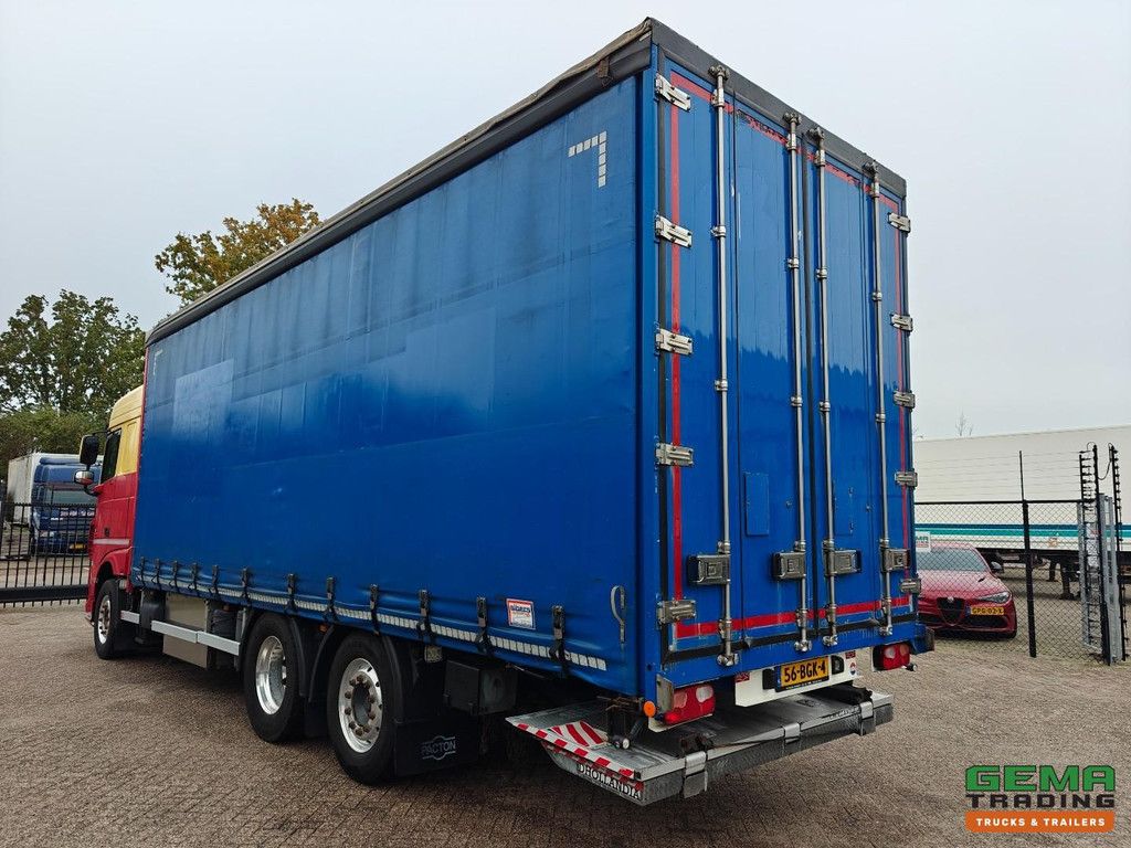DAF XF 440 FAR 6x2 SpaceCab Euro6A - Curtainside Sliding/Roof 8.1m - Tail lift 2000KG - Towing hitch - SmartTacho V2