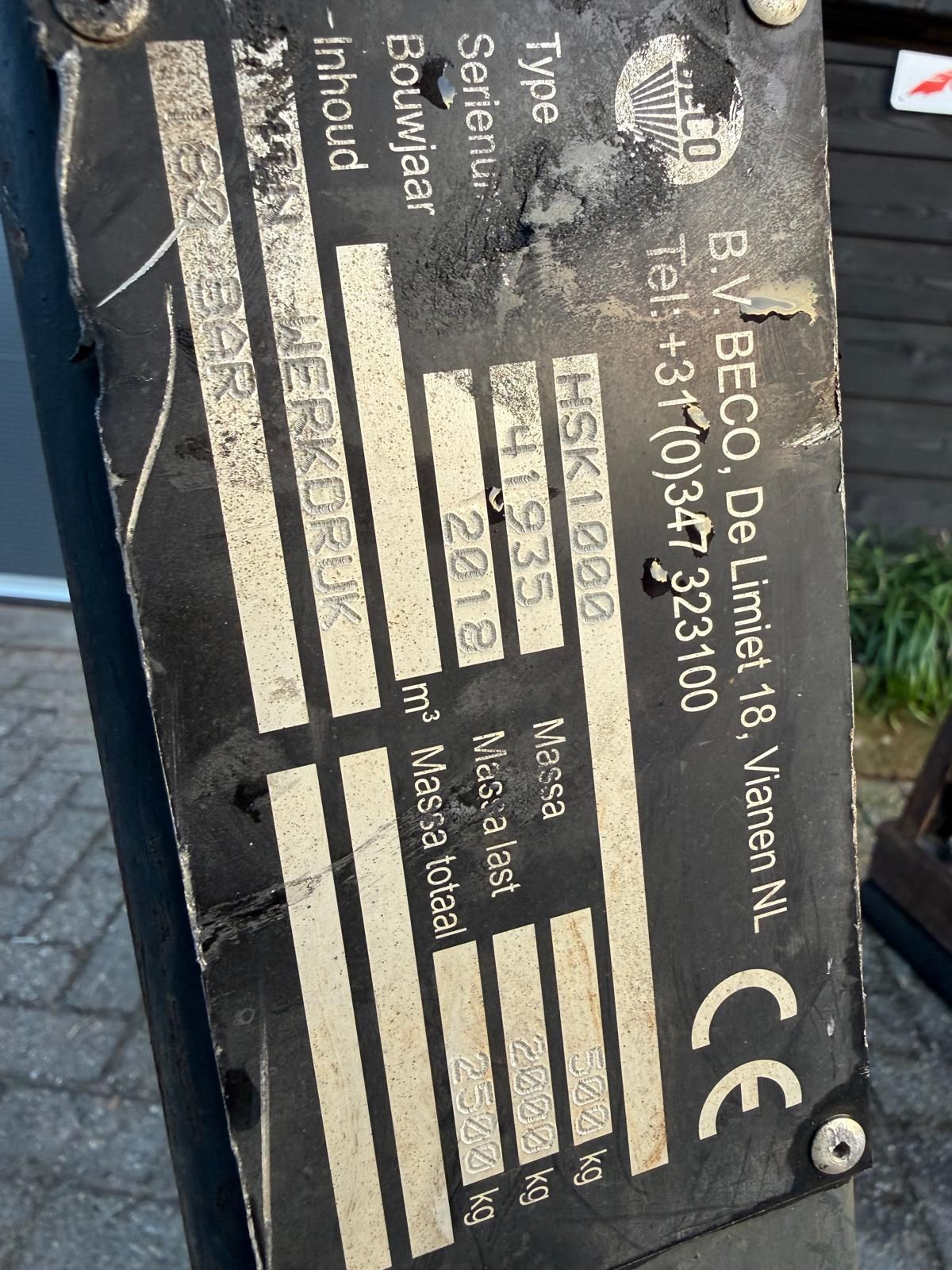 Beco stenenklem met rotator en jip Ahlmann snelwissel