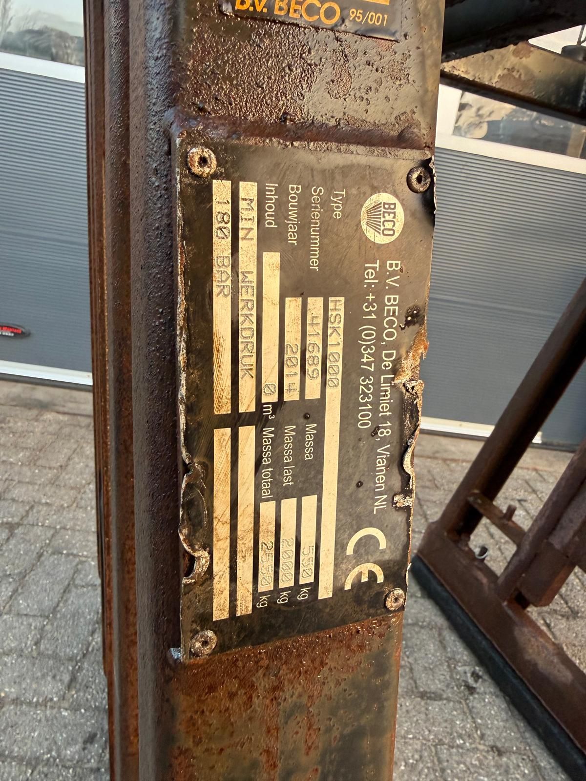 Beco stenenklem met rotator en jip Ahlmann snelwissel