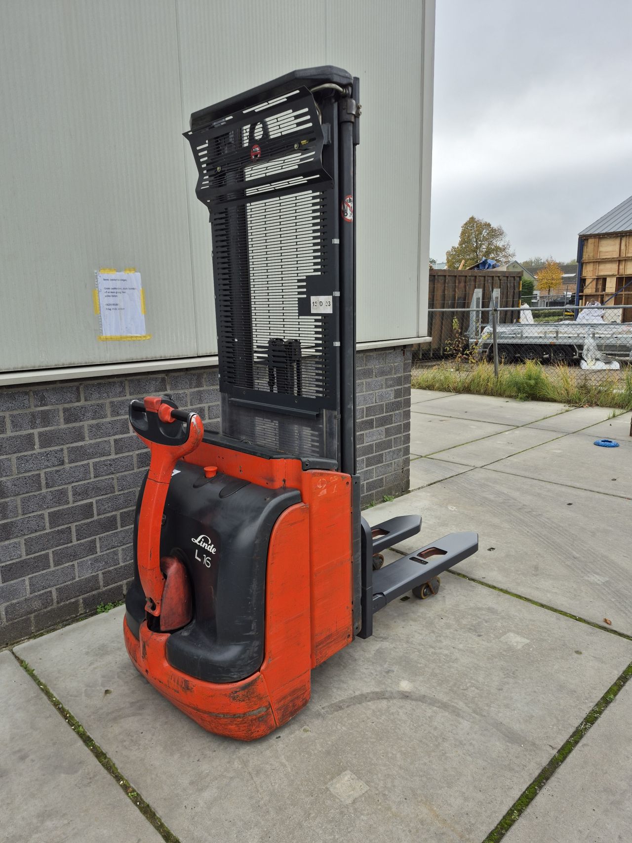 Linde L16 duplo freelift Initiale heffing 3.330 mm