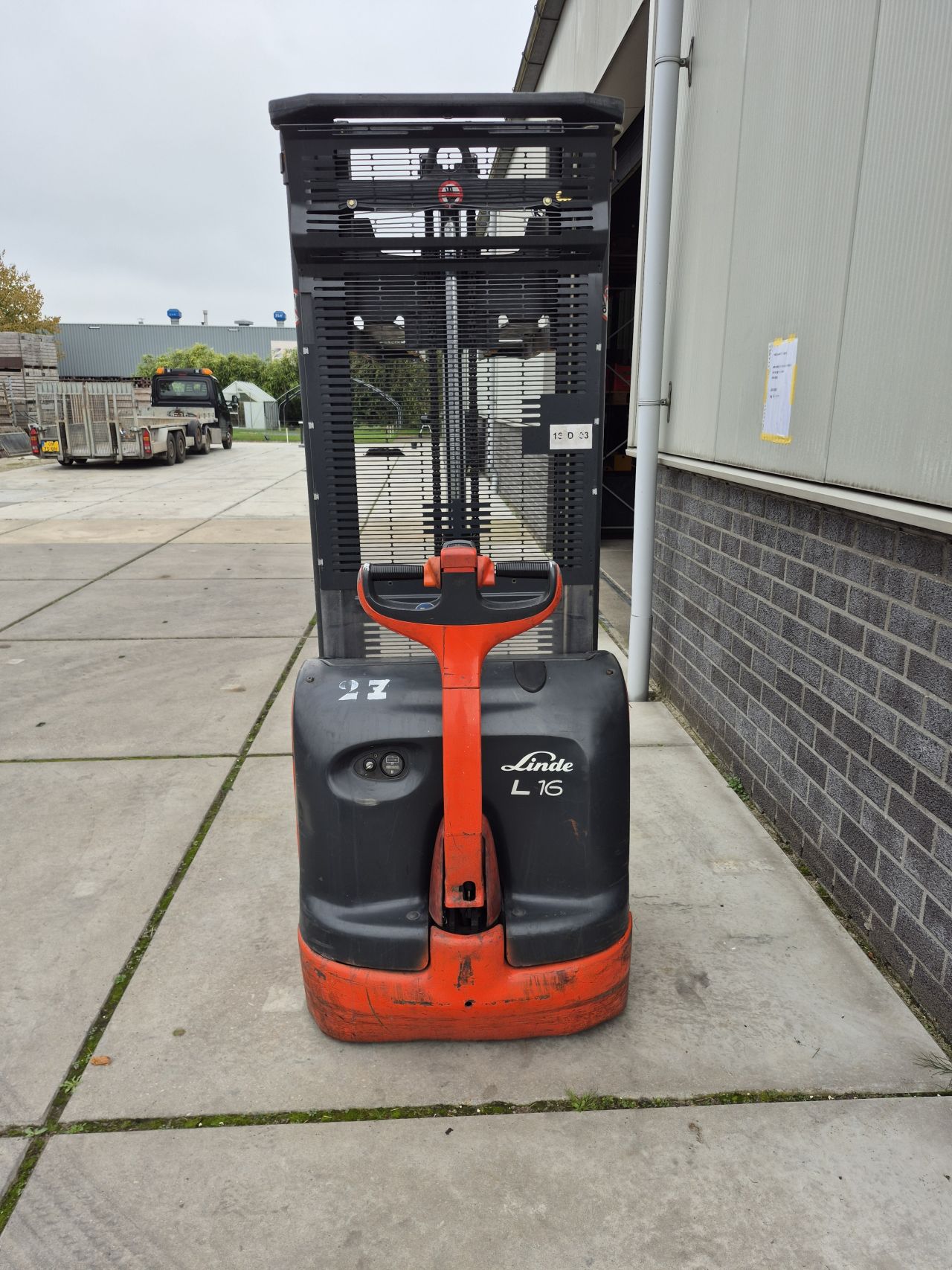 Linde L16 duplo freelift Initiale heffing 3.330 mm