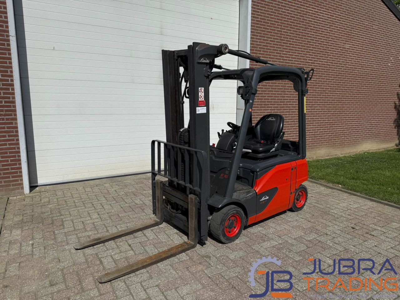 Linde E16P-02 Electric Forklift | 2020 | 11300H | 1.6T | 4.62M