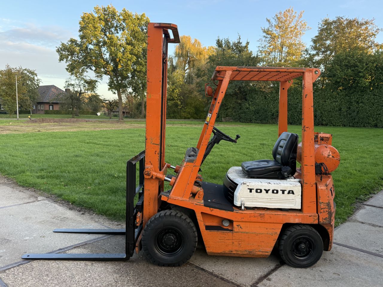 Toyota 1500KG LPG heftruck luchtbanden Sideshift verlichting
