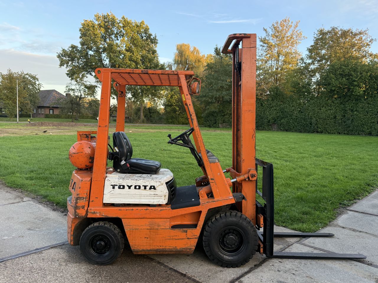 Toyota 1500KG LPG heftruck luchtbanden Sideshift verlichting