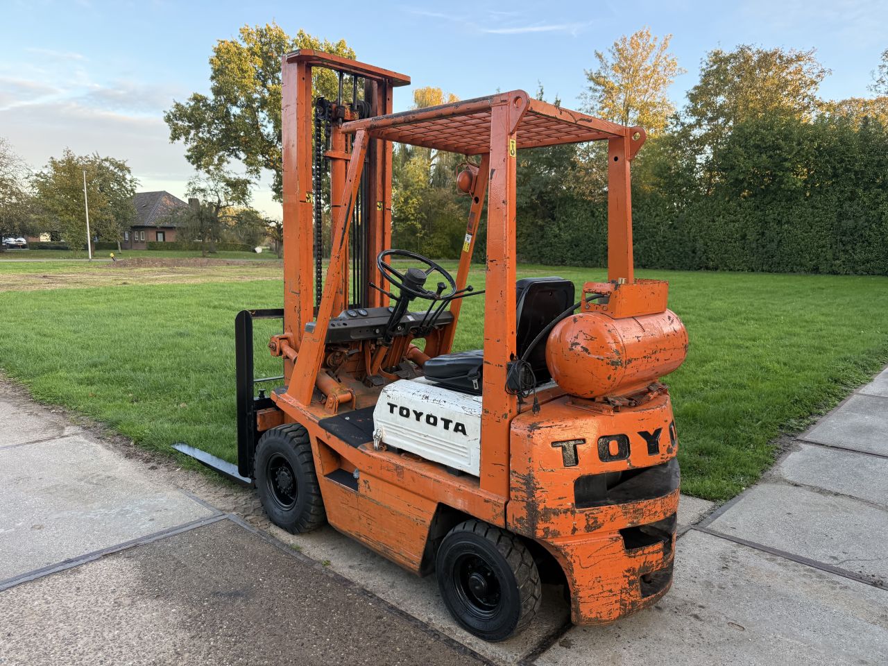 Toyota 1500KG LPG heftruck luchtbanden Sideshift verlichting