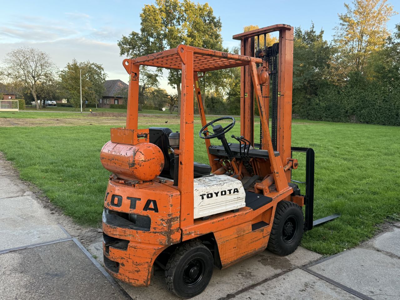 Toyota 1500KG LPG heftruck luchtbanden Sideshift verlichting