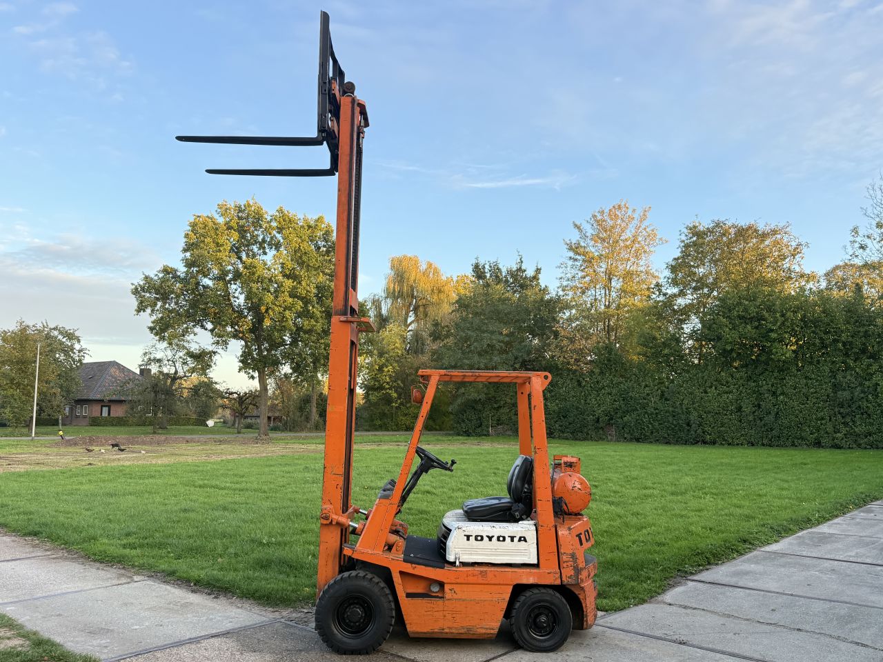 Toyota 1500KG LPG heftruck luchtbanden Sideshift verlichting