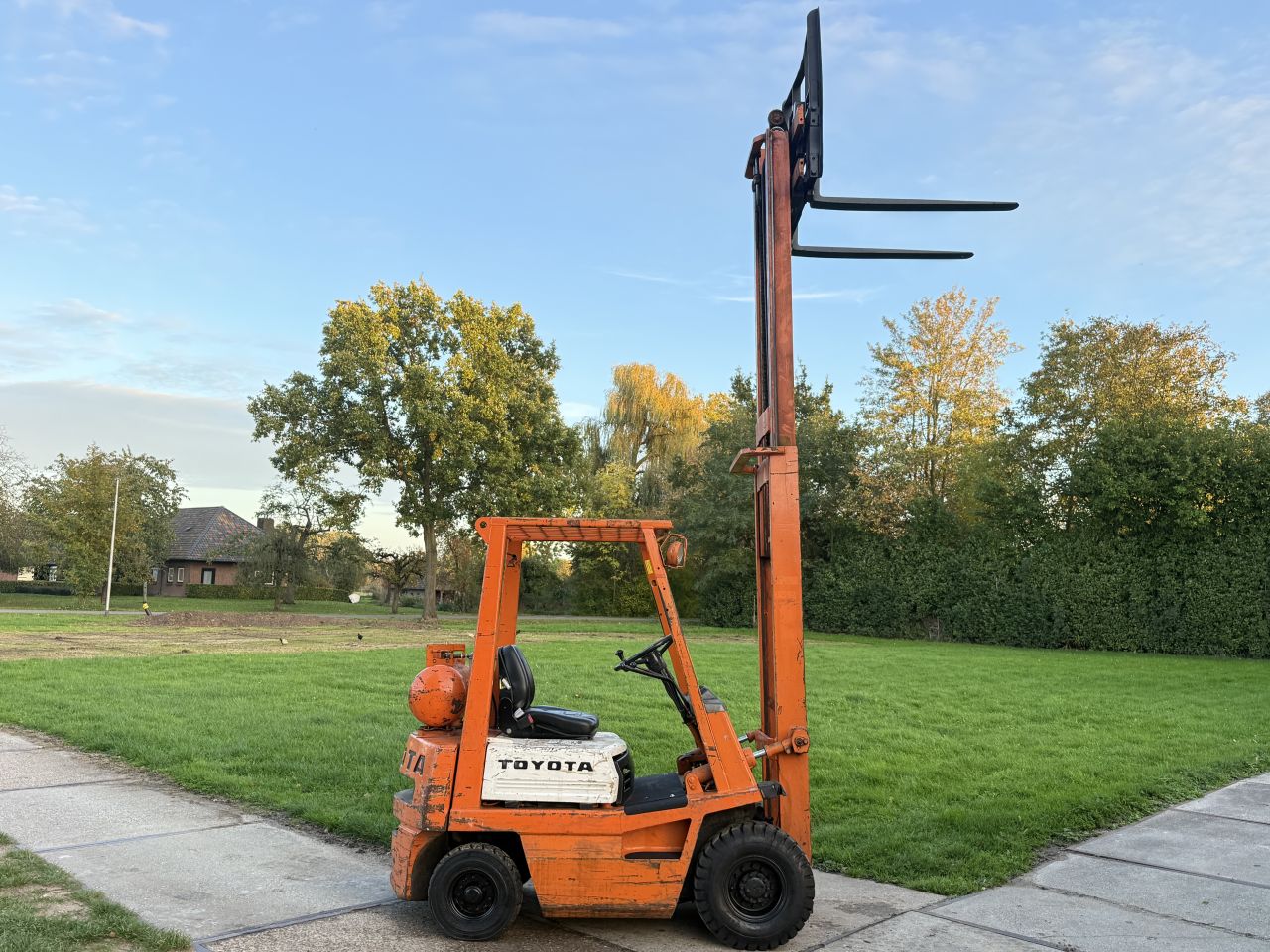 Toyota 1500KG LPG heftruck luchtbanden Sideshift verlichting