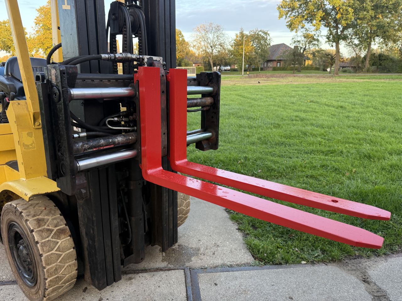 Hyster 2.5 tonner lpg heftruck 3-delig Sideshift vorkversteller