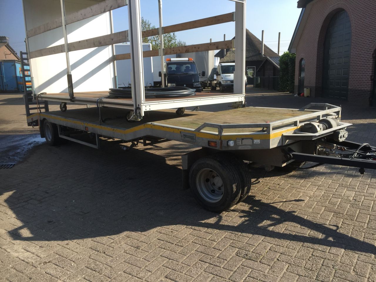 Aanhanger schamelwagen 8000 kg draaischamel veldhuizen 8 ton