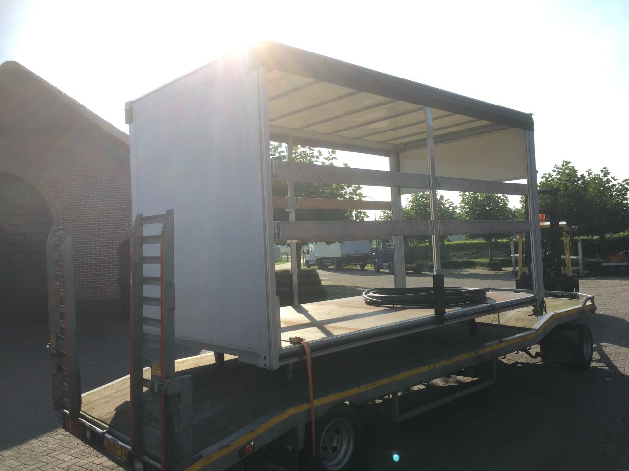 Aanhanger schamelwagen 8000 kg draaischamel veldhuizen 8 ton