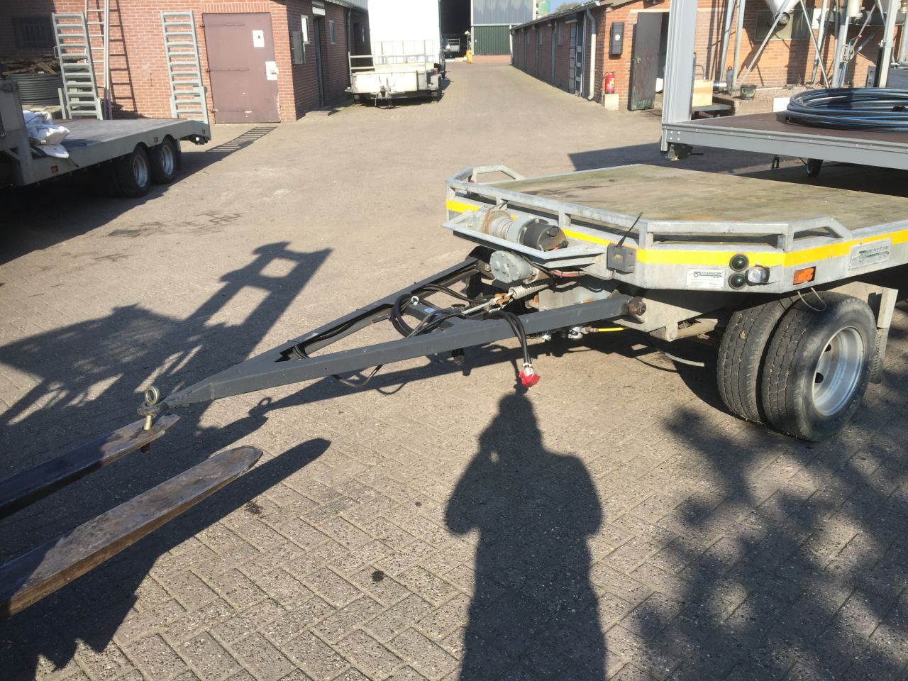 Aanhanger schamelwagen 8000 kg draaischamel veldhuizen 8 ton